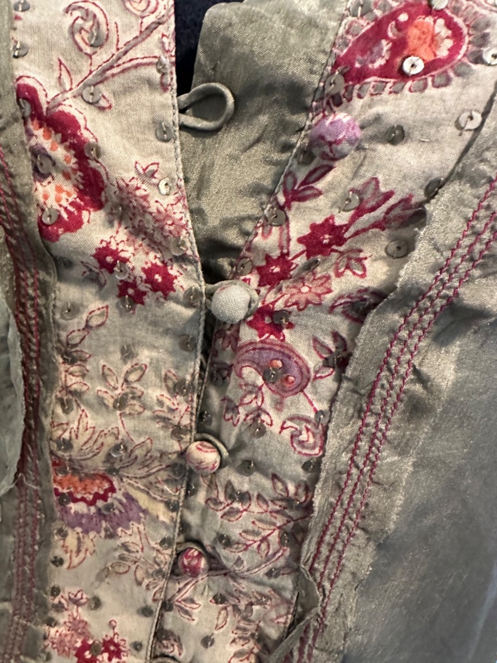 Vintage Anokhi silk Blouse - Picture 4 of 5